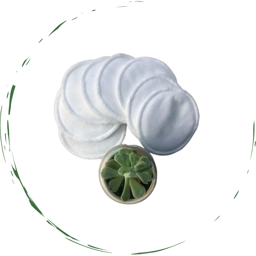 No-Waste Reusable Bamboo Facial Rounds Pads (5pcs)