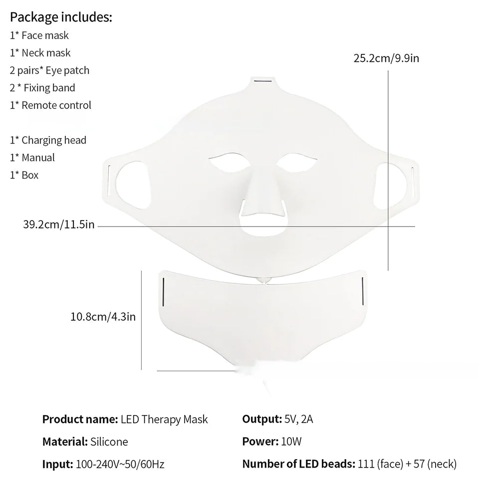 The Light Lab: 7-Color LED Face + Neck Mask