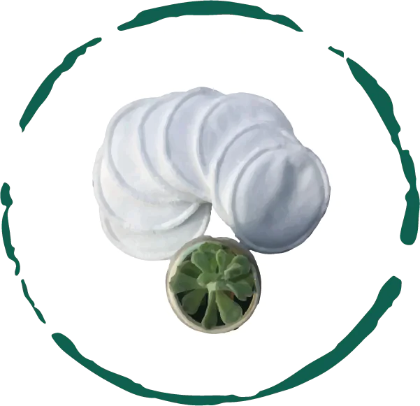 No-Waste Reusable Bamboo Facial Rounds Pads (5pcs)